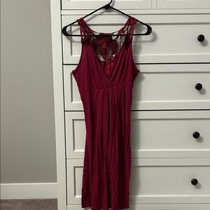 Maurices Jr. Deep Red Backless Dress